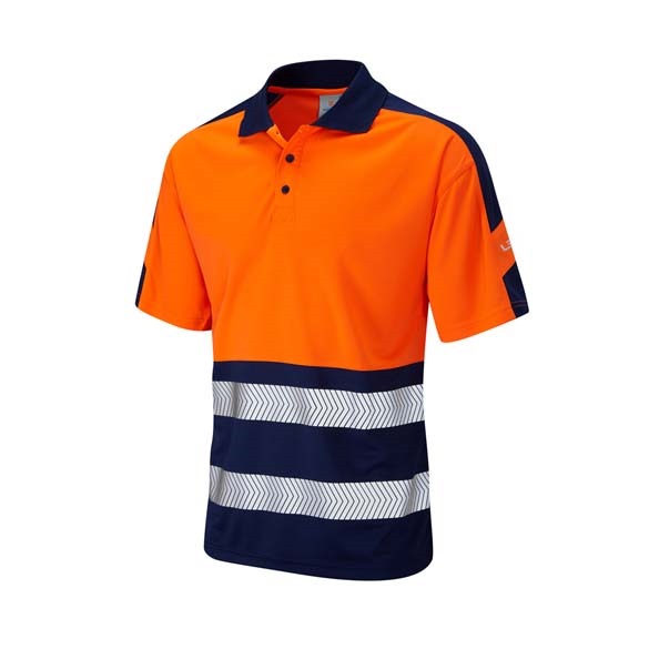 LEO WORKWEAR WATERSMEET ISO 20471 Cl 1 Dual Colour Coolviz Plus Polo Shirt