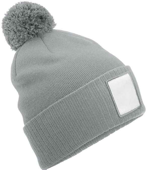 Beechfield Appliqu&#233; Patch Pom Beanie