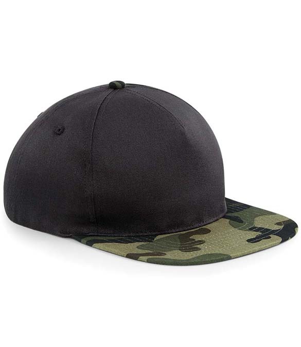 Beechfield Camo Snapback Cap