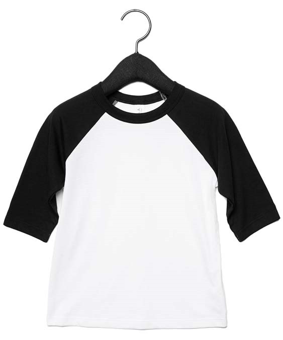 Toddler &#190; sleeve baseball tee