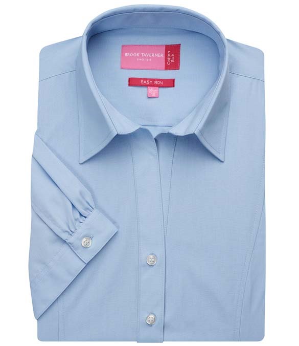 Brook Taverner Ladies Paduli Short Sleeve Poplin Shirt