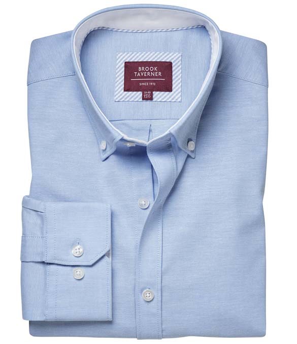 Brook Taverner Lawrence Long Shirt Stretch Oxford Shirt