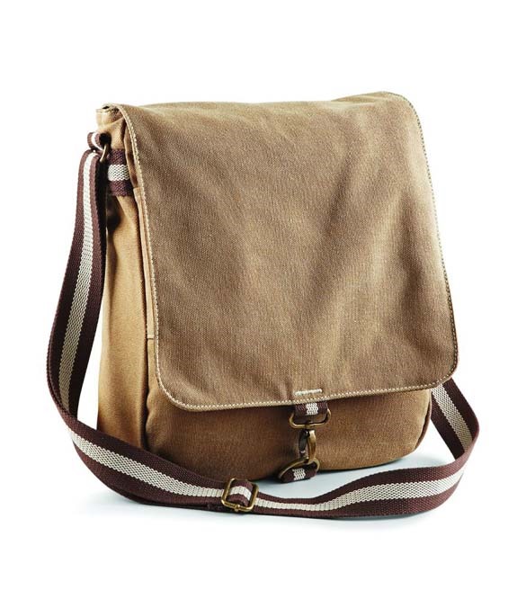 Quadra Vintage Canvas Messenger