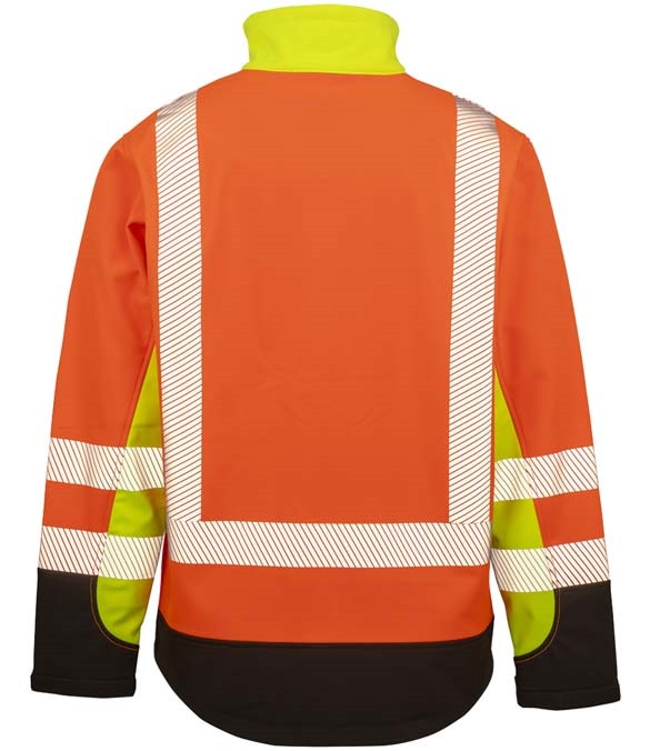 Result Recycled Three Layer Printable 3-Tone Safety Soft Shell Jacket