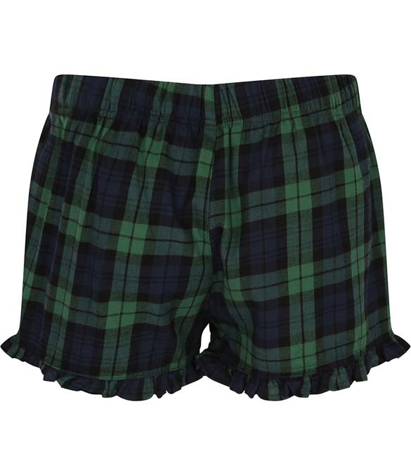 SF Ladies Tartan Frill Shorts