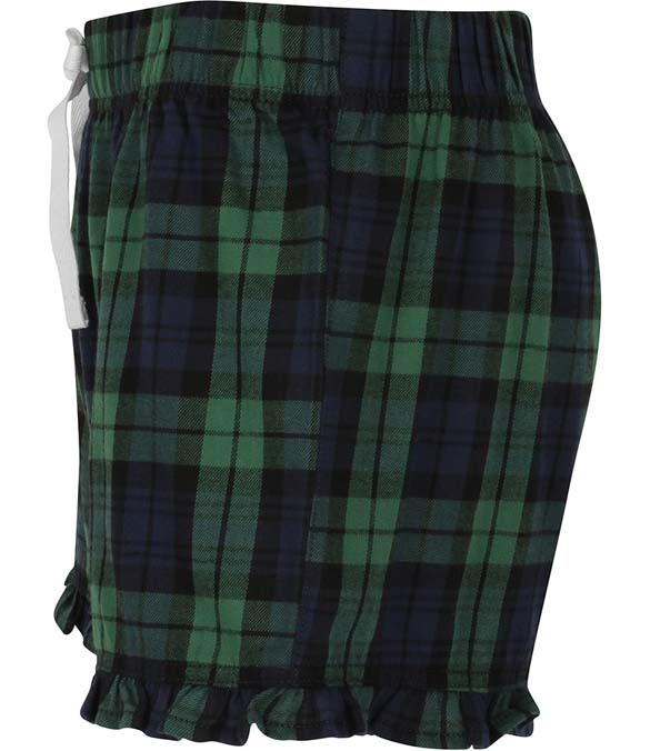 SF Ladies Tartan Frill Shorts